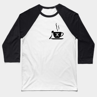 Funny coffee skull cup, coffee lovers gift, coffee gift, coffee cozy, birthday, cafeteria’s stickers, fashion Design, restaurants and laptop stickers, power coffee cup with skull inside Baseball T-Shirt